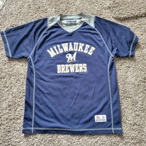 Milwaukee Brewers Women's Large Jersey Baseball T-shirt